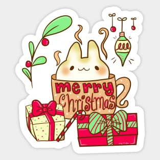 Bunny Christmas Sweater Sticker